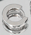 Lovcia Gold Plated 925 Circle Huggie Hoop Earrings 5mm-Earrings-Silver-6 Mm-Silver