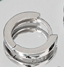 Lovcia Gold Plated 925 Circle Huggie Hoop Earrings 5mm-Earrings-Silver-8 Mm-Silver