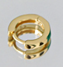 Lovcia Gold Plated 925 Circle Huggie Hoop Earrings 5mm-Earrings-Yellow Gold-6 Mm-Yellow Gold