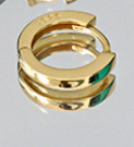 Lovcia Gold Plated 925 Circle Huggie Hoop Earrings 5mm-Earrings-Yellow Gold-7 Mm-Yellow Gold