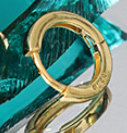 Lovcia Gold Plated 925 Circle Huggie Hoop Earrings 5mm-Earrings-Yellow Gold-8 Mm-Yellow Gold