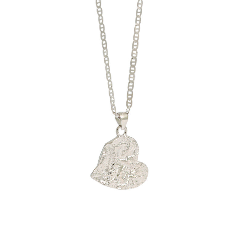 Lovcia Gold Plated 925 Heart Pendant Necklace 450mm-Necklaces-Yellow Gold-Yellow Gold