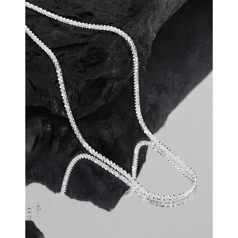 Lovcia Gold Plated 925 Silver Babysbreath Necklace 390mm-Necklaces-14K Yellow Gold-14K Yellow Gold