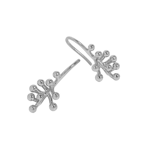 Lovcia Gold Plated 925 Silver Irregular Flowers Earrings-Earrings-Yellow Gold-Yellow Gold