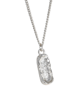 Lovcia Gold Plated 925 Silver Peanut Pendant Necklace 45cm-Necklaces-Silver-Silver