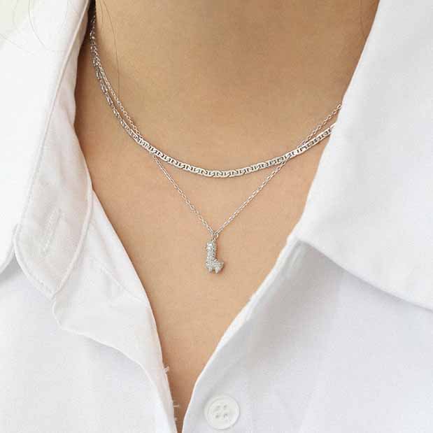 Lovcia Gold Plated 925 Sterling Chain Necklace 2.25mm-Necklaces-Yellow Gold-