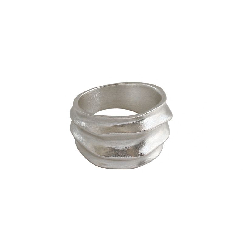 Lovcia Gold Plated 925 Sterling Silver 13mm Wide Open Ring-Rings-Us 7-Yellow Gold-