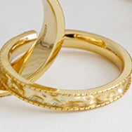 Lovcia Gold Plated 925 Sterling Silver Adjustable Ring-Rings-3Mm * Yellow Gold-