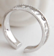 Lovcia Gold Plated 925 Sterling Silver Adjustable Ring-Rings-5Mm * Silver-