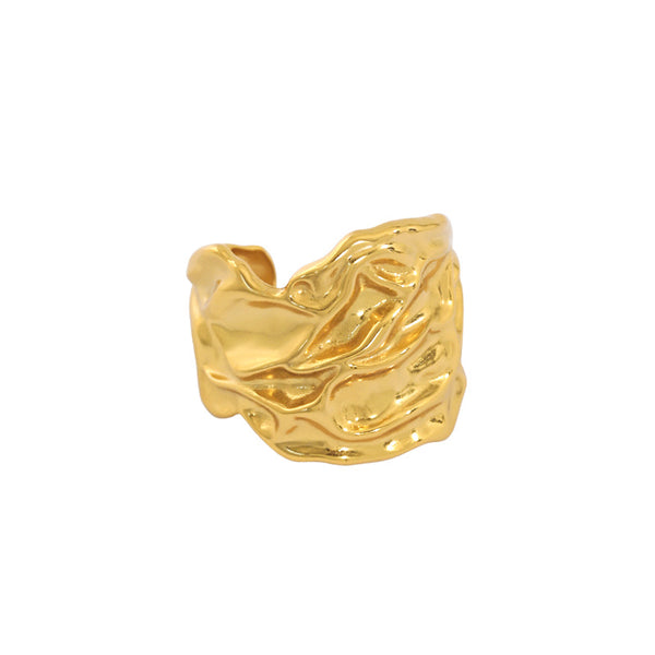 Lovcia Gold Plated 925 Sterling Silver Adjustable Ring-Rings-Rhodium-Rhodium