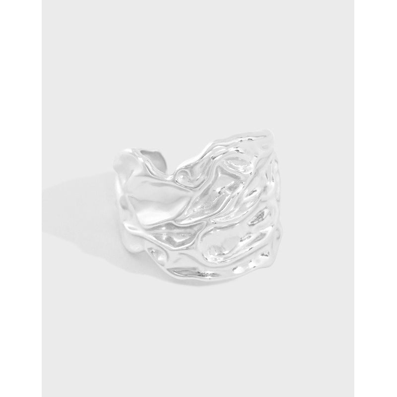 Lovcia Gold Plated 925 Sterling Silver Adjustable Ring-Rings-Rhodium-Rhodium