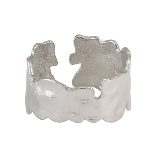 Lovcia Gold Plated 925 Sterling Silver Adjustable Ring-Rings-Rhodium-Rhodium