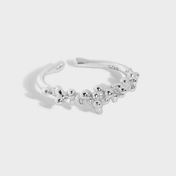 Lovcia Gold Plated 925 Sterling Silver Adjustable Ring-Rings-Yellow Gold-Yellow Gold