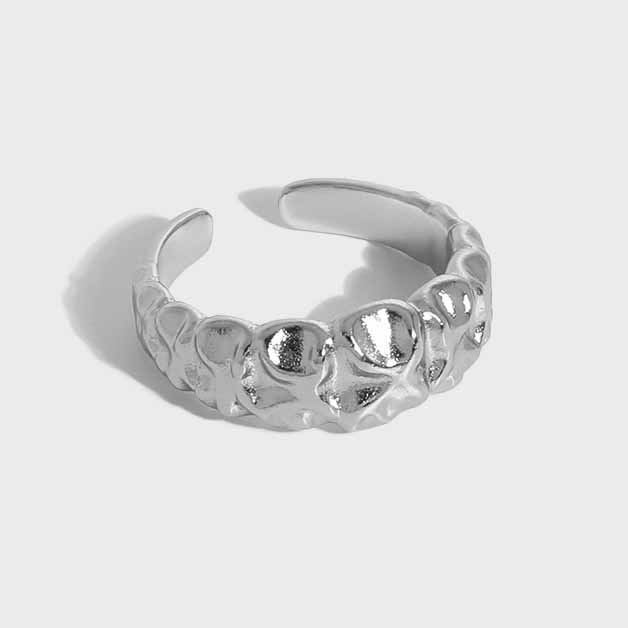 Lovcia Gold Plated 925 Sterling Silver Adjustable Ring-Rings-Yellow Gold-Yellow Gold