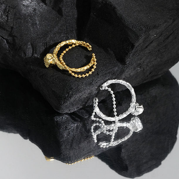 Lovcia Gold Plated 925 Sterling Silver Adjustable Ring-Rings-Yellow Gold-Yellow Gold