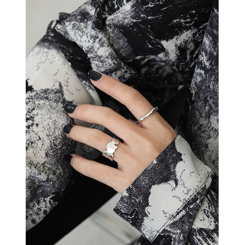 Lovcia Gold Plated 925 Sterling Silver Adjustable Ring-Rings-Yellow Gold-Yellow Gold