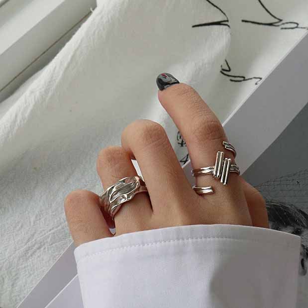 Lovcia Gold Plated 925 Sterling Silver Adjustable Ring-Rings-Yellow Gold-