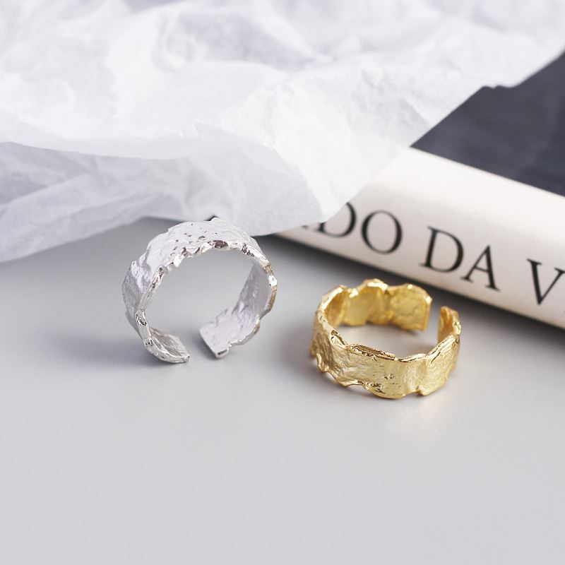 Lovcia Gold Plated 925 Sterling Silver Adjustable Ring-Rings-Yellow Gold-Yellow Gold