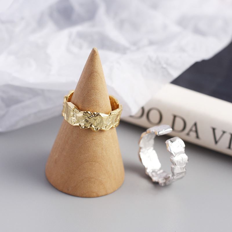 Lovcia Gold Plated 925 Sterling Silver Adjustable Ring-Rings-Yellow Gold-Yellow Gold
