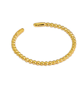 Lovcia Gold Plated 925 Sterling Silver CZ Adjustable Ring-Rings-Ku413 & Yellow Gold-Ku413 & Yellow Gold