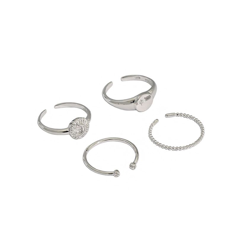 Lovcia Gold Plated 925 Sterling Silver CZ Adjustable Ring-Rings-Ku414 & Yellow Gold-Ku414 & Yellow Gold