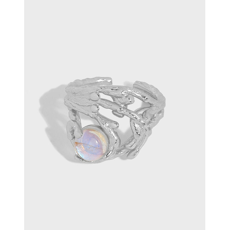 Lovcia Gold Plated 925 Sterling Silver CZ Ring Adjustable-Rings-Yellow Gold-Yellow Gold