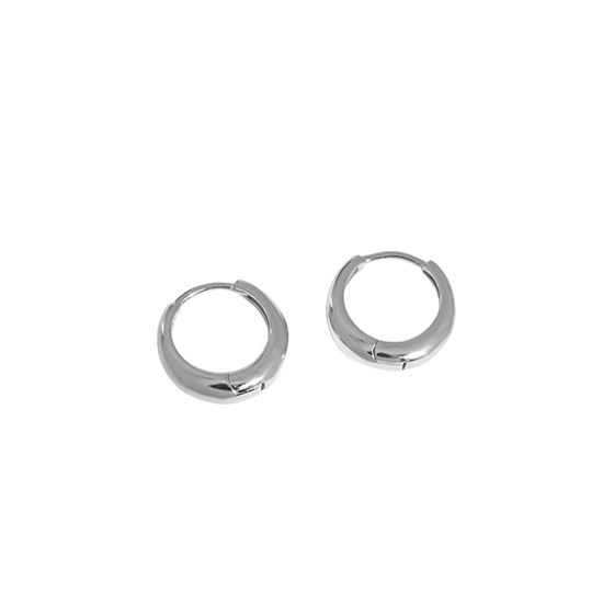 Lovcia Gold Plated 925 Sterling Silver Huggie Hoops 10mm-Earrings-Yellow Gold-Yellow Gold