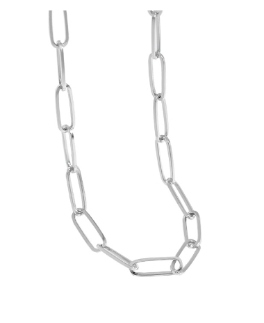 Lovcia Gold Plated 925 Sterling Silver Necklace 37cm-Necklaces-Rhodium-Rhodium