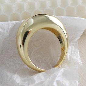 Lovcia Gold Plated 925 Sterling Silver Open Adjustable Ring-Rings-Yellow Gold-Yellow Gold