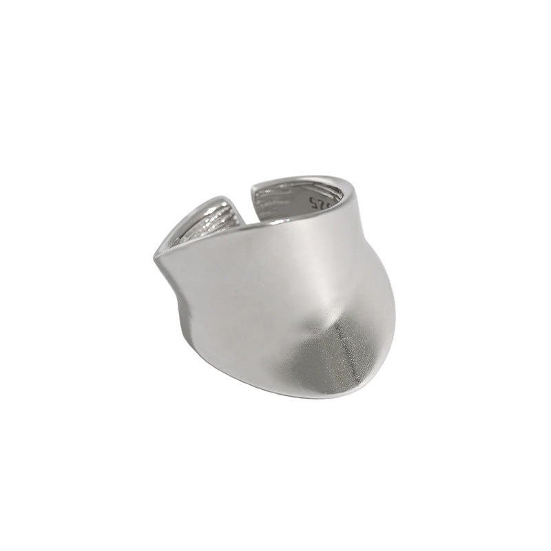 Lovcia Gold Plated Exaggerated Irregular Adjustable Ring-Rings-Silver-Silver