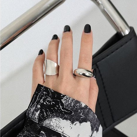 Lovcia Gold Plated Exaggerated Irregular Adjustable Ring-Rings-Yellow Gold-Yellow Gold