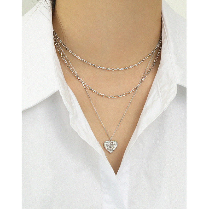 Lovcia Gold Plated Hollow Chain Necklace 925 Silver-Necklaces-Yellow Gold-Yellow Gold