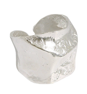 Lovcia Gold Plated Irregular 925 Sterling Ring Adjustable-Rings-Silver-