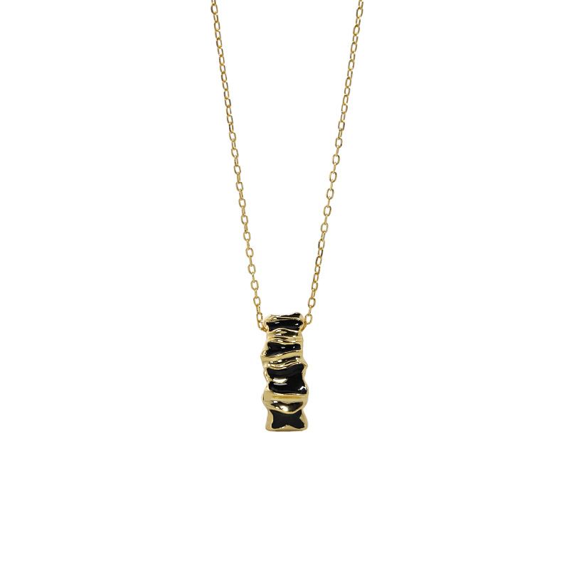 Lovcia Gold Plated Serpentine Snake Pendant Necklace-Necklaces-Yellow Gold-Yellow Gold