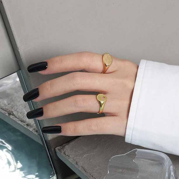 Lovcia Gold Plated Sun Stars Moon Adjustable Ring 925 Silver-Rings-Yellow Gold-Yellow Gold