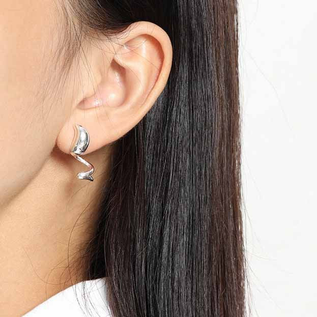 Lovcia Gold Plated Waterdrop Earrings 7.5x23mm Gold Tone-Earrings-Yellow Gold-Yellow Gold