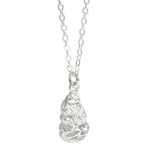 Lovcia Gold Plated Waterdrop Necklace 40cm Chain Extender-Necklaces-Silver-