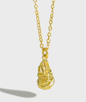 Lovcia Gold Plated Waterdrop Necklace 40cm Chain Extender-Necklaces-Yellow Gold-