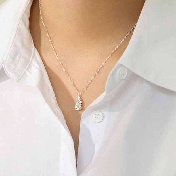 Lovcia Gold Plated Waterdrop Necklace 40cm Chain Extender-Necklaces-Yellow Gold-