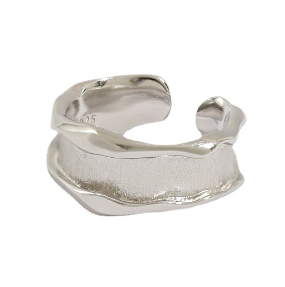 Lovcia Gold Tone 925 Sterling Silver Adjustable Ring-Rings-Rhodium-Rhodium