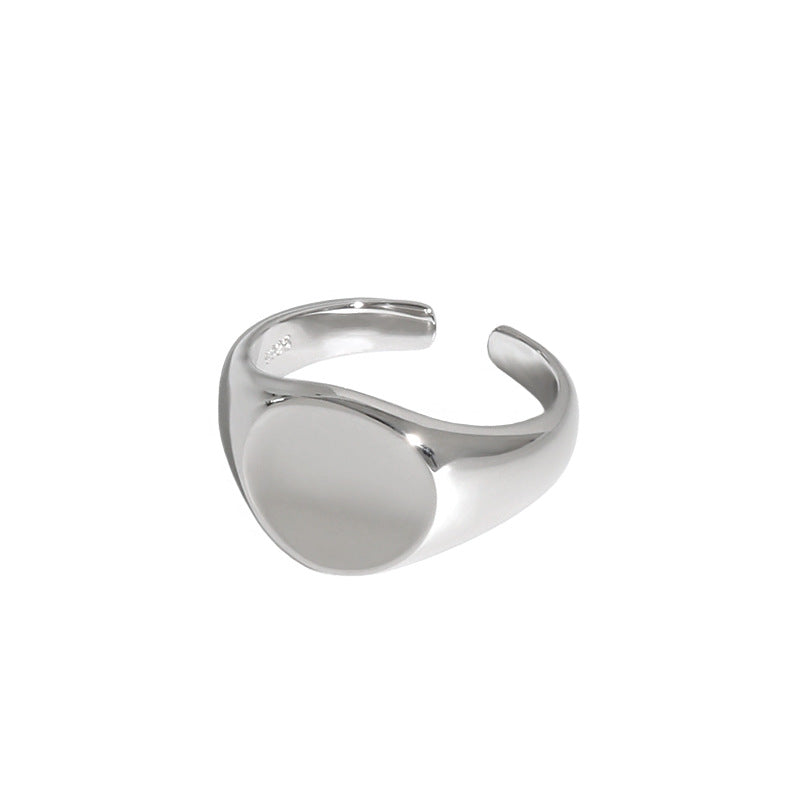 Lovcia Gold Tone 925 Sterling Silver Adjustable Ring-Rings-Silver-Silver