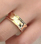 Lovcia Gold Tone 925 Sterling Silver Adjustable Ring-Rings-Yellow Gold-Yellow Gold