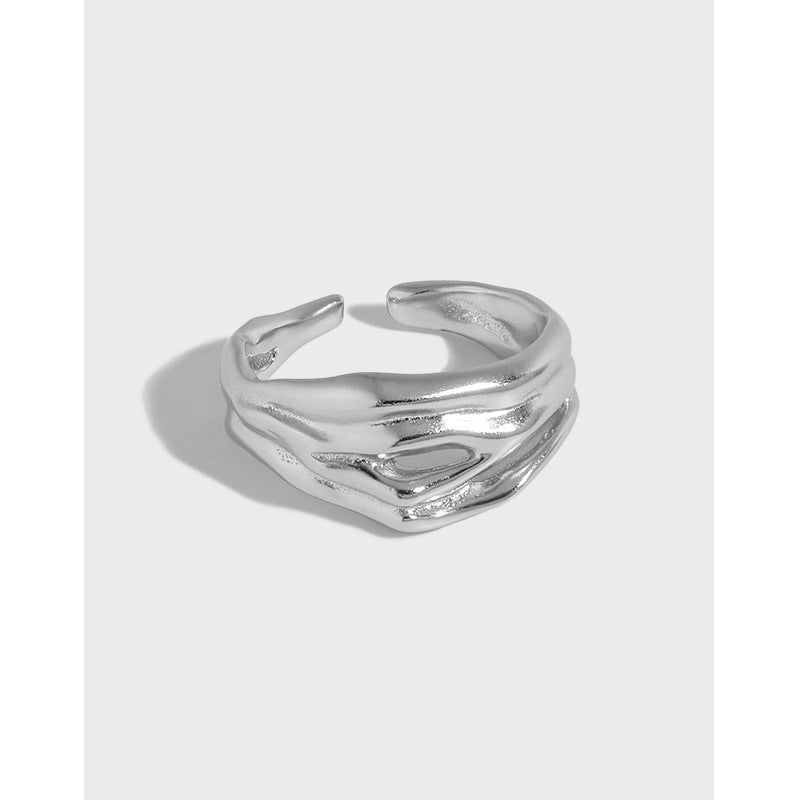 Lovcia Gold Tone 925 Sterling Silver Adjustable Ring-Rings-Yellow Gold-Yellow Gold