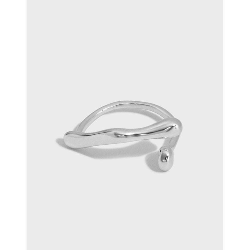 Lovcia Gold Tone 925 Sterling Silver Adjustable Ring-Rings-Yellow Gold-Yellow Gold