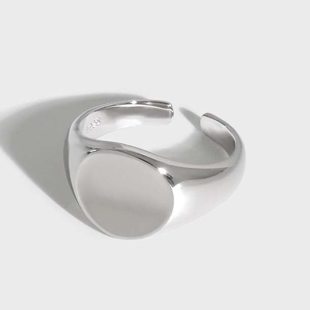 Lovcia Gold Tone 925 Sterling Silver Adjustable Ring-Rings-Yellow Gold-Yellow Gold