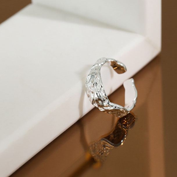 Lovcia Gold Tone 925 Sterling Silver Adjustable Ring-Rings-Yellow Gold-Yellow Gold