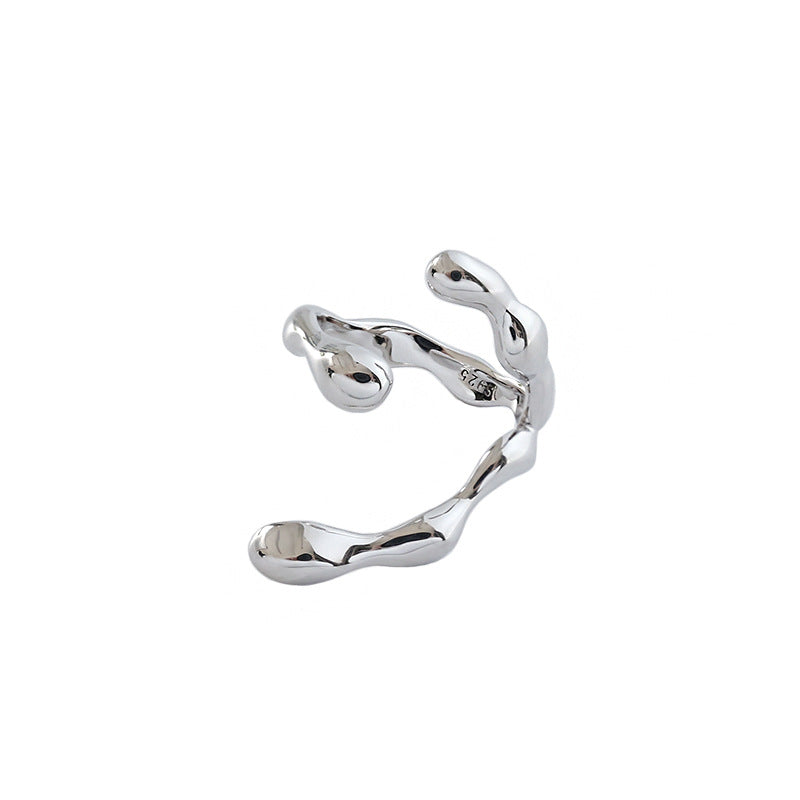 Lovcia Gold Tone 925 Sterling Silver Adjustable Ring-Rings-Yellow Gold-Yellow Gold