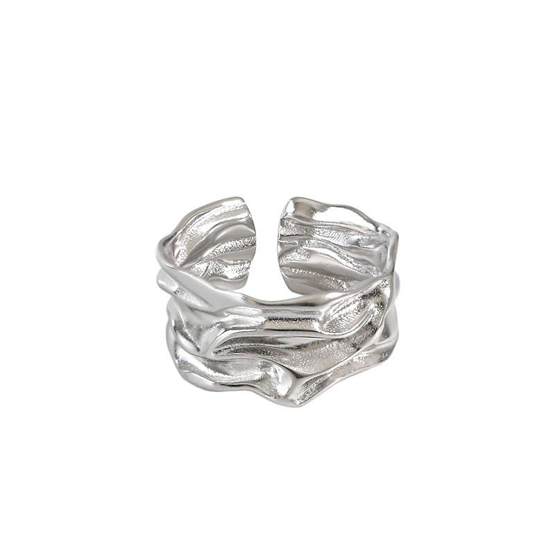 Lovcia Gold Tone 925 Sterling Silver Adjustable Ring-Rings-Yellow Gold-Yellow Gold