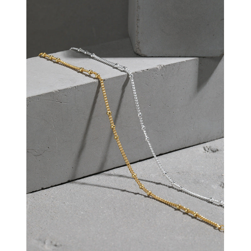 Lovcia Gold Tone 925 Sterling Silver Bracelet 155mm-Bracelets-Yellow Gold-Yellow Gold