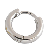 Lovcia Gold Tone 925 Sterling Silver Huggie Hoop Earrings-Earrings-Rhodium-Rhodium